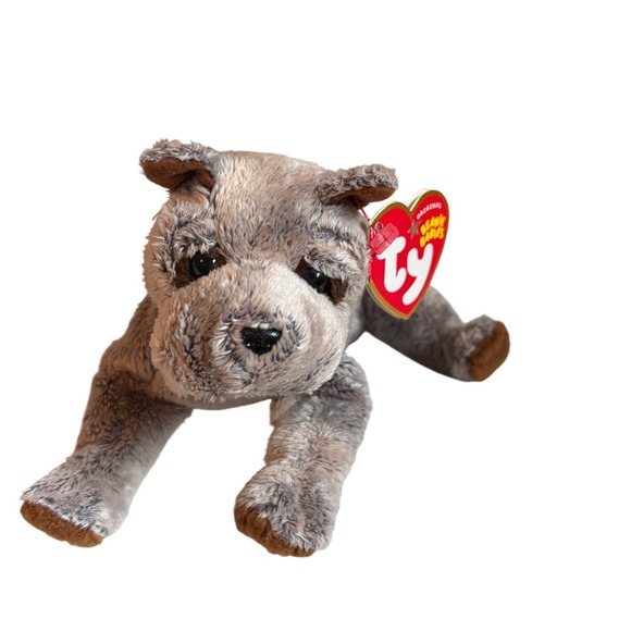 Ty Other - Ty Beanie Baby Titan the Dog Grey Mastiff Plush Toy 2005 40248